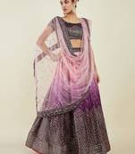 Bewitching Purple Sequins Art Silk Engagement Wear Lehenga Choli