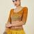 Captivating Yellow Sequins Art Silk Haldi Wear Lehenga Choli