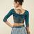 Magnetic Blue Sequins Art Silk Wedding Wear Lehenga Choli