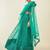 Dazzling Teal Green Sequins Net Lehenga Choli With Dupatta
