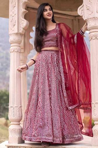 Pink Sequins Heavy Net Party Wear Lehenga Choli With Dupatta