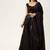 Black Embellished Sequinned Semi-Stitched Lehenga & Unstitched Blouse With Dupatta
