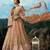 Brown Zari Worked Soft Net Wedding Wear Lehenga Choli