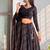Incredible Black Sequins Georgette Party Wear Lehenga Choli