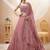 Attractive Dusty Pink Sequins Georgette Party Wear Lehenga Choli