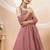 Attractive Dusty Pink Sequins Georgette Party Wear Lehenga Choli