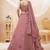 Attractive Dusty Pink Sequins Georgette Party Wear Lehenga Choli