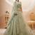 Pretty Pista Green Sequins Georgette Engagement Wear Lehenga Choli
