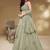 Pretty Pista Green Sequins Georgette Engagement Wear Lehenga Choli