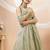 Pretty Pista Green Sequins Georgette Engagement Wear Lehenga Choli