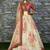 Off White Floral Printed Organza Bridal Lehenga Choli