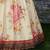 Off White Floral Printed Organza Bridal Lehenga Choli