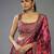 Gorgeous Coral Pink Floral Printed Organza Sangeet Wear Lehenga Choli