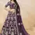 Alluring Purple Silk Wedding Wear Lehenga Choli With Dupatta