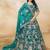 Regal Teal Green Embroidered Silk Lehenga Choli With Dupatta