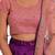 Purple & Pink Semi-Stitched Lehenga & Unstitched Blouse with Dupatta
