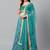 Turquoise Blue Semi-Stitched Wedding Wear Lehenga & Unstitched Blouse with Dupatta