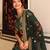 Enchanting Bottle Green Zari Work Art Silk Wedding Wear Lehenga Choli