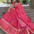 Wonderful Pink Floral Printed Organza Lehenga Choli With Dupatta