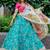 Superb Green Sequins Work Art Silk Sangeet Wear Lehenga Choli