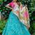 Superb Green Sequins Work Art Silk Sangeet Wear Lehenga Choli
