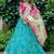 Superb Green Sequins Work Art Silk Sangeet Wear Lehenga Choli
