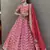Beautiful Pink Sequins Art Silk Engagement Wear Lehenga Choli