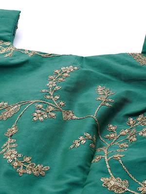 Mustard Yellow Semi-Stitched Lehenga & Unstitched Blouse with Dupatta 4