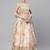 Off White & Peach-Coloured Embellished Sequinned Indian wedding designer Lehenga