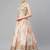 Off White & Peach-Coloured Embellished Sequinned Indian wedding designer Lehenga