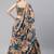 Blue & Peach-Coloured Embellished Sequinned Embroidered Indian Wedding Designer Lehenga