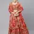Red & Gold-Toned Embellished Sequinned Semi-Stitched Lehenga Choli