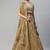 Beige Embroidered Sequinned Unstitched Myntra Lehenga & Blouse With Dupatta