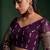Alluring Dark Purple Zari Work georgette Wedding Wear Lehenga Choli