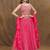 Stunning Pink Digital Printed Chinon Reception Wear Lehenga Choli