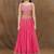 Stunning Pink Digital Printed Chinon Reception Wear Lehenga Choli