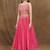 Stunning Pink Digital Printed Chinon Reception Wear Lehenga Choli