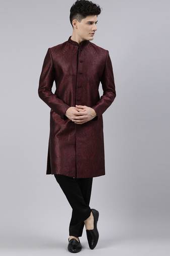 Maroon classic indo set