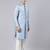 Powder blue jacquard achkan
