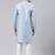 Powder blue jacquard achkan