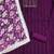 Women's purple embroidered dress material