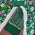 Women's dark green embroidered dress material