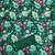 Women's dark green embroidered dress material