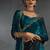 Blue Shaded Diamond Jarkhan Work silk blend Saree