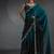 Blue Shaded Diamond Jarkhan Work silk blend Saree