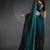Blue Shaded Diamond Jarkhan Work silk blend Saree