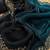Blue Shaded Diamond Jarkhan Work silk blend Saree