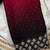 Blood Red Shaded Diamond Jarkhan Work silk blend Saree