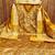 Women's mustard handwork dress material