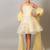 Yellow embroidered organza dress